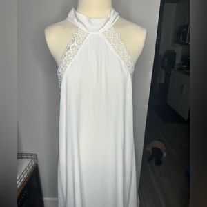 Lulu’s White Lace Halter Dress
